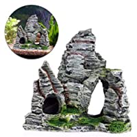 BIKITIQUE - Adorno para acuario con vista a la montaña